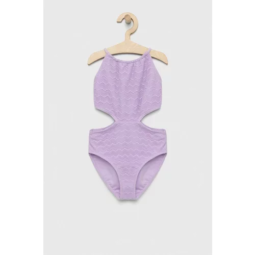 Abercrombie & Fitch Dječji jednodijelni kupaći kostim boja: ljubičasta