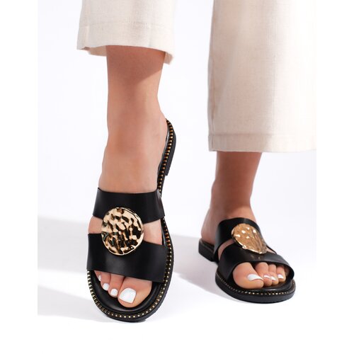 Shelvt Classic black women's flip-flops Cijene