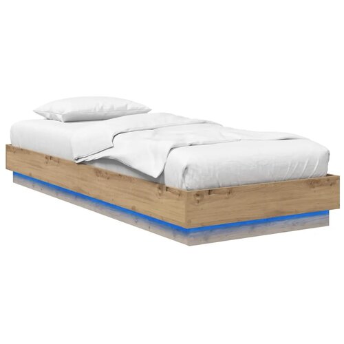  Okvir za krevet s LED svjetlom Hrast artisan 80 x 200 cm - Hrast artisan 80 x 200 cm Slike