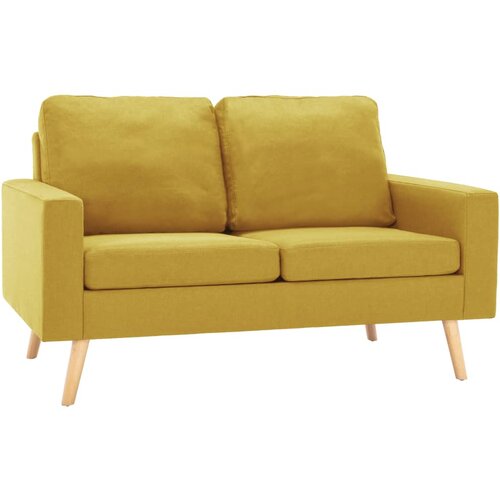 Maison Chic kavč - Sofa - Kanape dvosed rumeno blago, (21726593) Cene