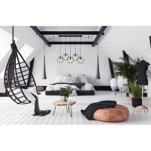 Toolight lampa viseća APP1133-5CP black gold Slike