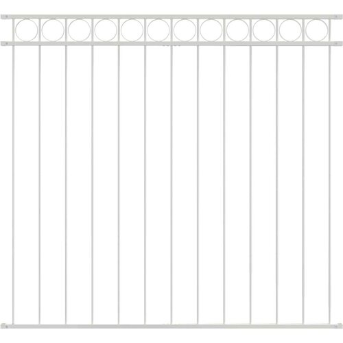 Element Ograde ASSEN Bijelo 170 x 150 cm Čelik Slike