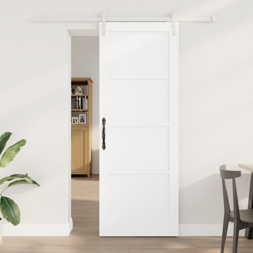vidaXL drsna vrata z montažno opremo Bela 78x211 cm Masivni bor, notranja vrata 'ORKDAL'Bela 78x211x4 cm Masivni bor Cene