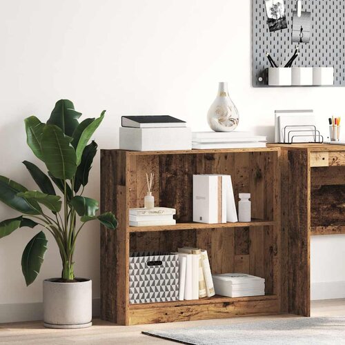  Regal za knjige boja starog drva 80x24x76 cm konstruirano drvo Cene