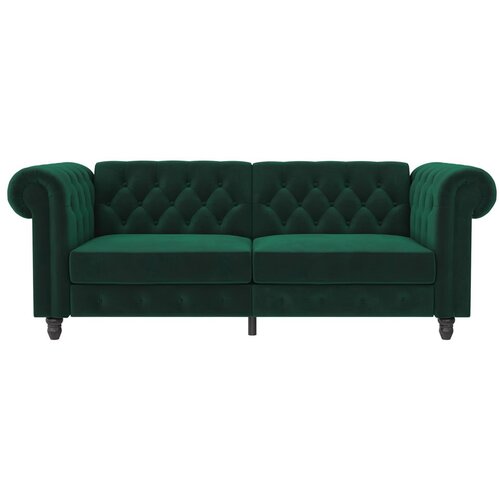 Støraa Tamno zelena baršunasti sklopiva sofa 236 cm Felix – Cijene