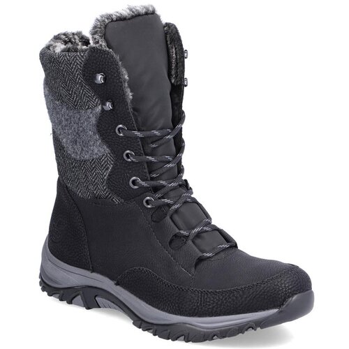 Rieker Škornji za sneg M9643-01 Schwarz / Schwarz / Grau / Anthrazit / Anthrazit 01 Cene