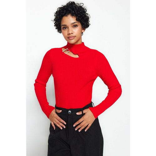 Trendyol Sweater - Rot - Fitted Slike