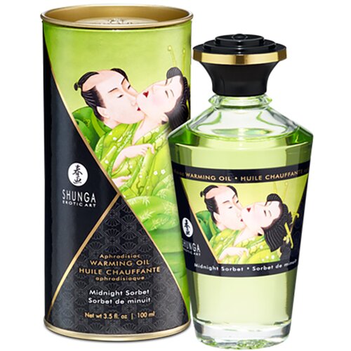 Shunga Afrodizijsko zagrijavajuće ulje - Midnight Sorbet, 100 ml Slike