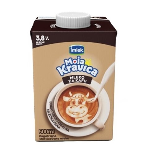 Imlek moja kravica mleko za kafu 3.8% MM 500ml tetra brik Cene