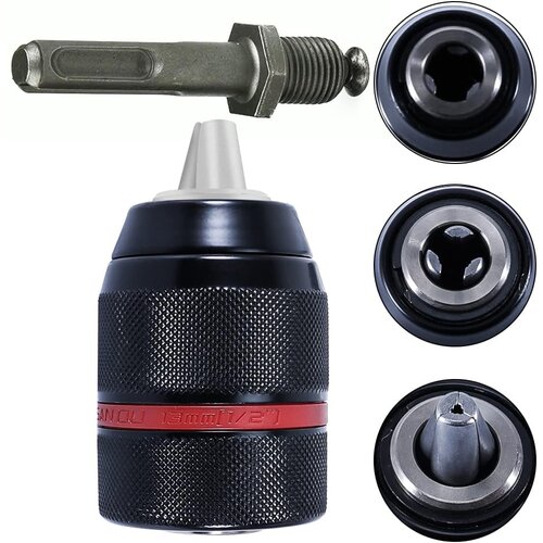 Rosfix Quickchuck SDS+ 1/2&amp;quot; Brizgalna Glava &amp;ndash; Samoza&amp;scaron;čitni Uporabni&amp;scaron;ki Nosilec 2&amp;ndash;13 Mm | SDS+ Adapter, Za Vrtalnike SDS+, (5000243702) Slike