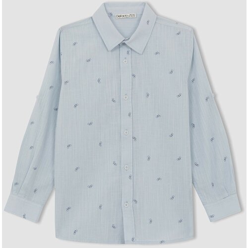 Defacto Boy Cotton Sustainable Long Sleeve Shirt Cene