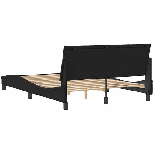  Okvir za krevet bez madraca Hanko crni 140x200 cm bar&amp;scaron;unasti Slike