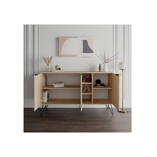 Hanah home komoda clara console oak Cene