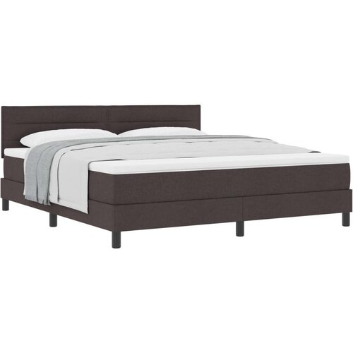  Postelja boxspring z vzmetnico Temno rjava 180 x 200 cm blago, (5000127134) Cene
