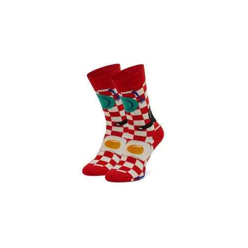 Happy Socks Visoke nogavice Unisex EBI01-4300 Rdeča