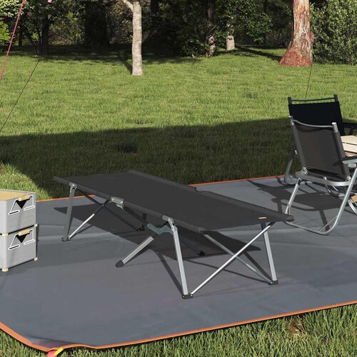  Sklopivi kamperski krevet Crna 194 x 62,5 x 42,5 cm Cijene