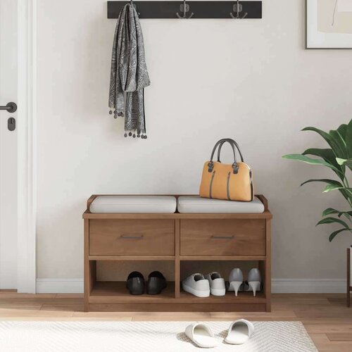vidaXL klupa za predsoblje sandnes 87x40x50 cm od masivne borovine Cijene