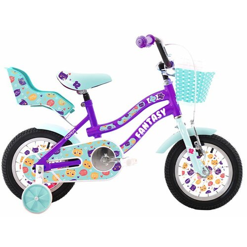 Adria fantasy bicikl za devojčice, 9"/12", ljubičasto-tirkizni Cene