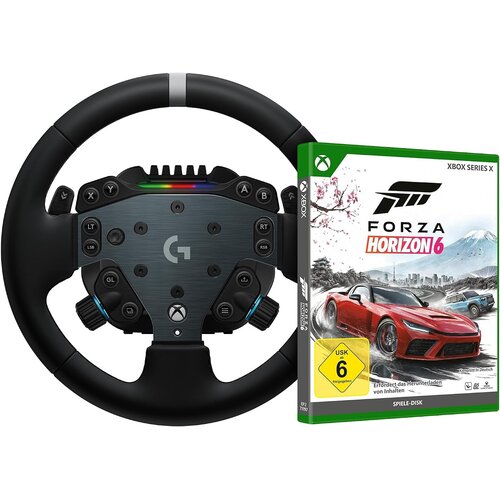 Logitech G RS50 sistem črne barve z igro Forza Horizon 6 za Xbox Slike