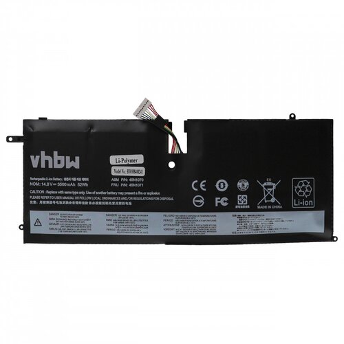 VHBW Baterija za Lenovo Thinkpad X1 Carbon 3444 / 3448 / 3460, 3500 mAh Cene