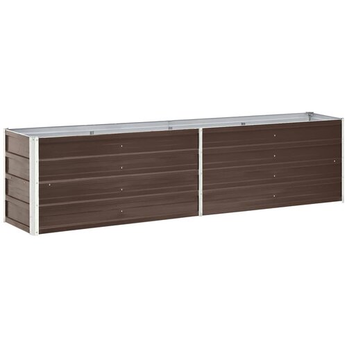 VidaXL Visoka greda pocinkano jeklo 240x40x45 cm rjava Slike