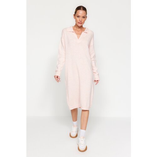 Trendyol Powder Care Collection Midi Knitwear Dress Slike