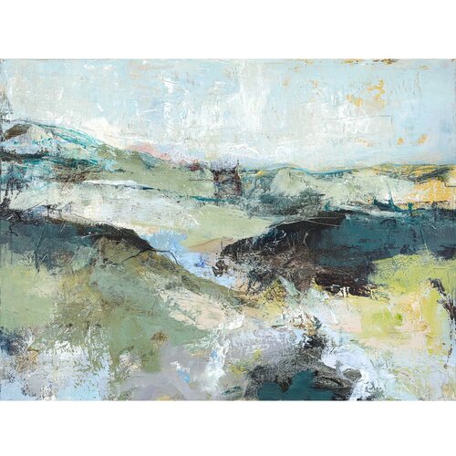 Malerifabrikken Slika s ručno oslikanim elementima 118x90 cm Green Mountain – Cijene