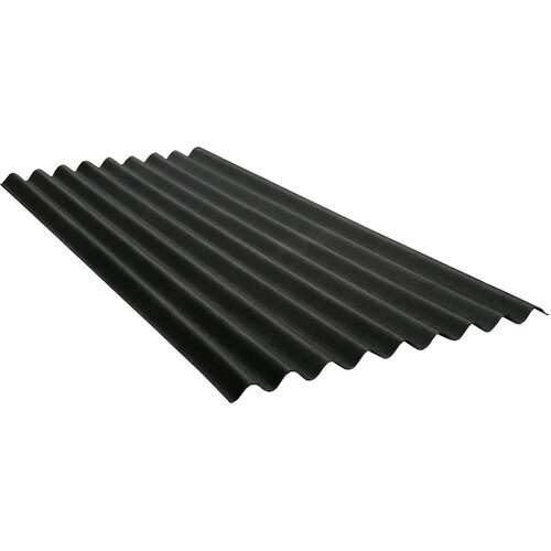 Onduline base bitumenska valovita plo&amp;scaron;ča črna 2.000 mm x 855 mm Slike