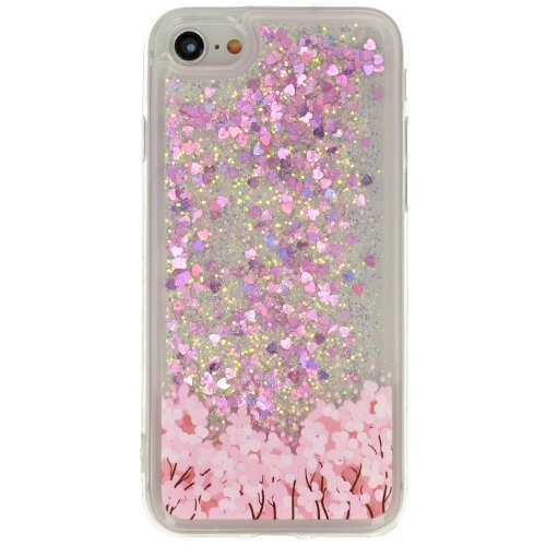  Silikonski ovitek z rožicami za Huawei Y6 2018 / Honor 7A prozoren s pink ble&amp;scaron;čicami Slike