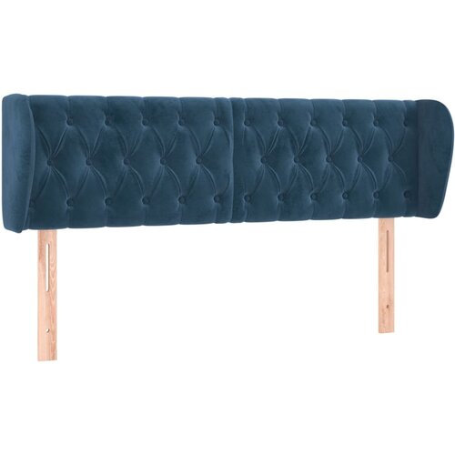 Maison Chic vzglavna omarica - nočna omarica - posteljna omarica z u&amp;scaron;esi temno modro 163x23x78/88 cm žamet, (21708979) Slike
