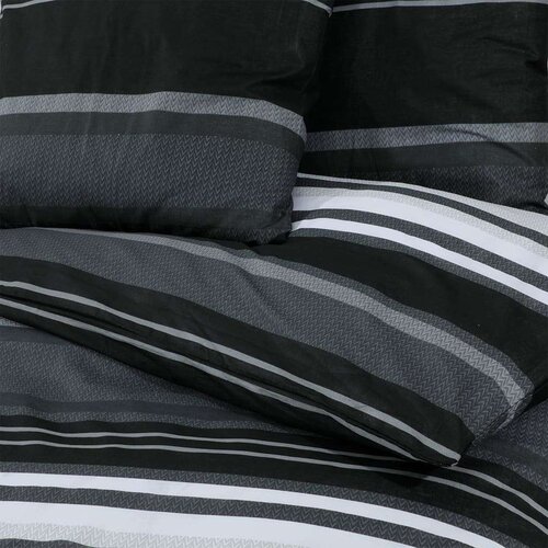 vidaXL Set posteljine za poplun crno-bijeli 200x200 cm pamučni Cijene