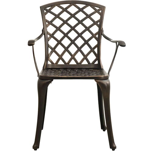  3-dijelni bistro set od lijevanog aluminija brončani Slike