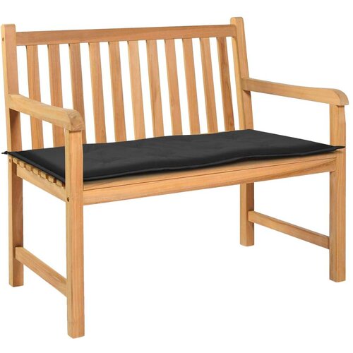  Jastuk za vrtnu klupu crni 120 x 50 x 3 cm od tkanine Oxford Cijene