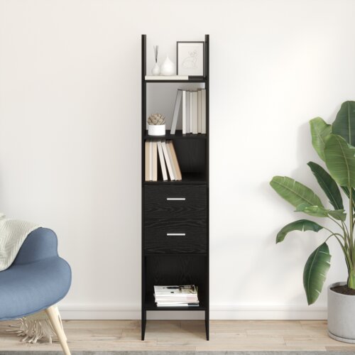 vidaXL Ormarić za knjige Crni hrast 40 x 35 x 180 cm Konstruirano drvo Cijene
