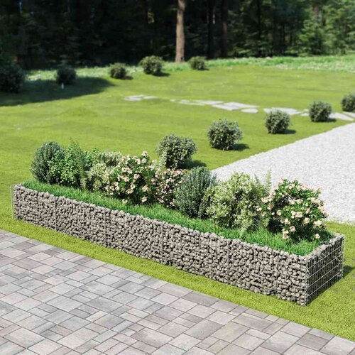  Gabionska sadilica od pocinčanog čelika 450 x 90 x 50 cm Cene
