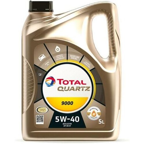 Total motorno olje Quartz 9000 5W40 5L Slike