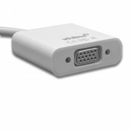 Adapter kabel DVI (m) - VGA (f) 10cm bele barve