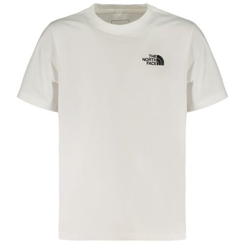 The North Face dječja majica kratkih rukava s vezenim logotipom bijela Cijene