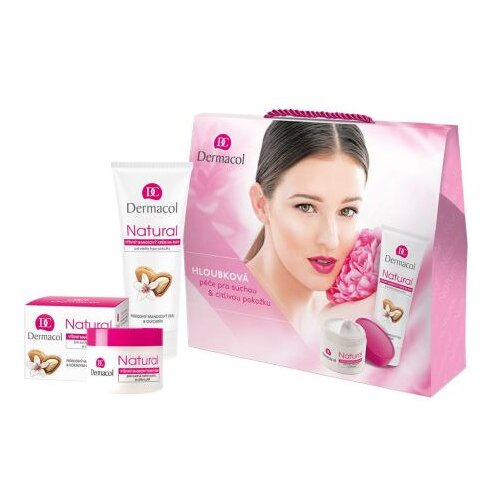 Dermacol Natural Almond Set dnevna krema 50 ml + krema za ruke 100 ml za ženske Cijene