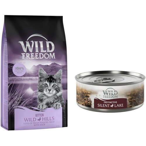 Wild Freedom Posebna cijena! 6,5 kg + 6 x 70 g &amp;quot;Instinctive&amp;quot; mokra hrana Kitten: Wild Hills - pačetina + 6 x 70 g pačetina Slike