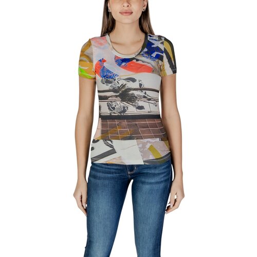 Desigual TS_COLLAGE 25SWTK14 Bež Slike