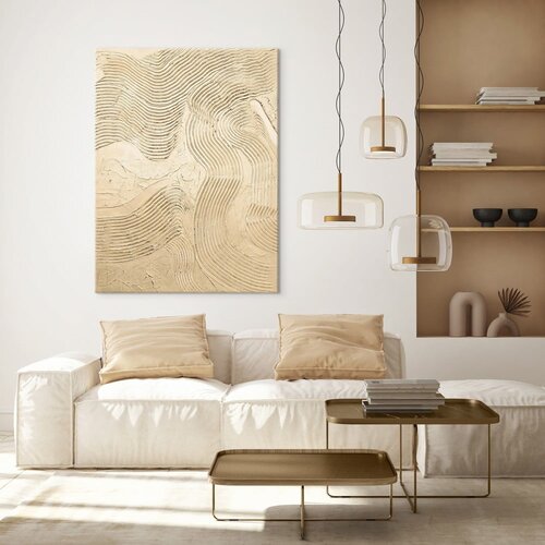 Malerifabrikken Ročno naslikana slika 88x118 cm Metallic Champagne &amp;ndash; Slike