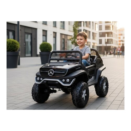  Mercedes &ndash; Benz Unimog Crni Džip za Decu Licencirani ( EVA Gume i Kožno sedi&scaron;te ) Cene