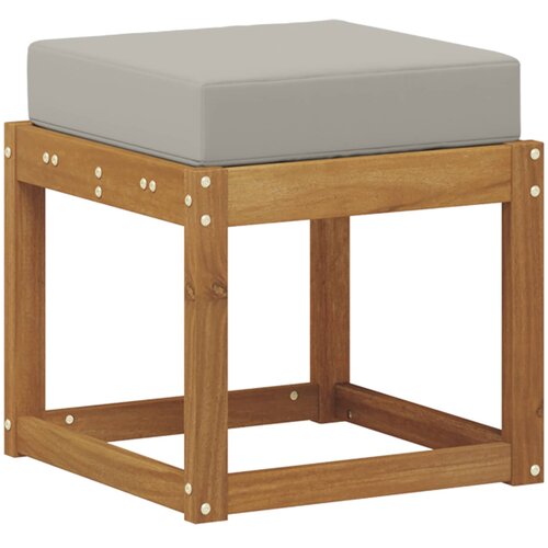  Klupa za sjedenje Prirodna i svijetlo siva 43 x 43 x 37 cm Slike
