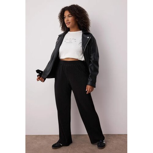 Trendyol Ženske pantalone Tbbaw26Ar00007, Crne Cene