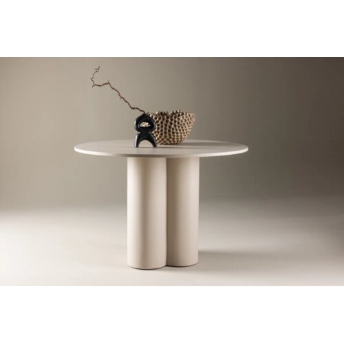 Venture Home Olivia okrugli blagovaonski stol ⌀110 cm, bež Cijene