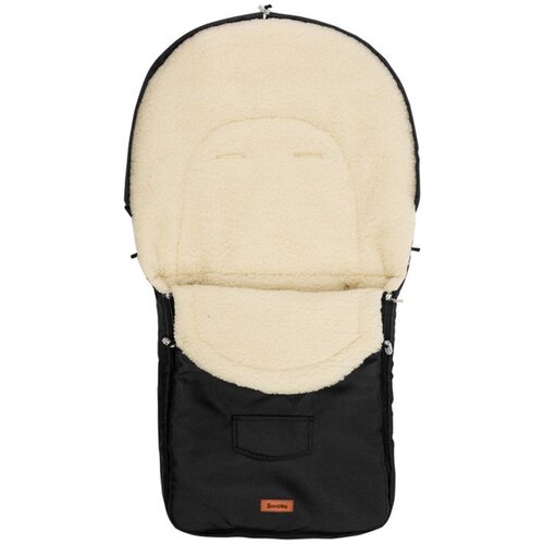 Sensillo Romper torba za kolica&amp;amp;#x2013; crna vuna (95x40) Slike