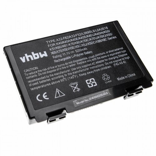 VHBW Baterija za Asus A32 / F52 za serije F / K / P / X / Pro, 5200 mAh Slike