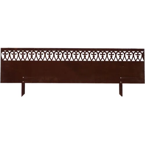 Esschert Design Robnik za trato z vzorcem vijug - rja, visok - 1 k. Slike
