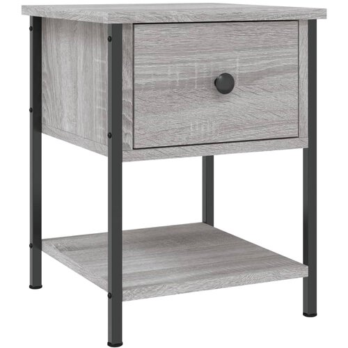 Maison Chic Nočna omarica - Nočna miza siva sonoma 34x35,5x45 cm inženirski les, (21687932) Slike